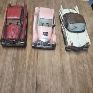 Vintage Style Car Figurines Set